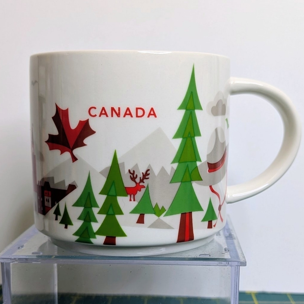 Starbucks Canada Coffee Mug, Red You Are Here Series